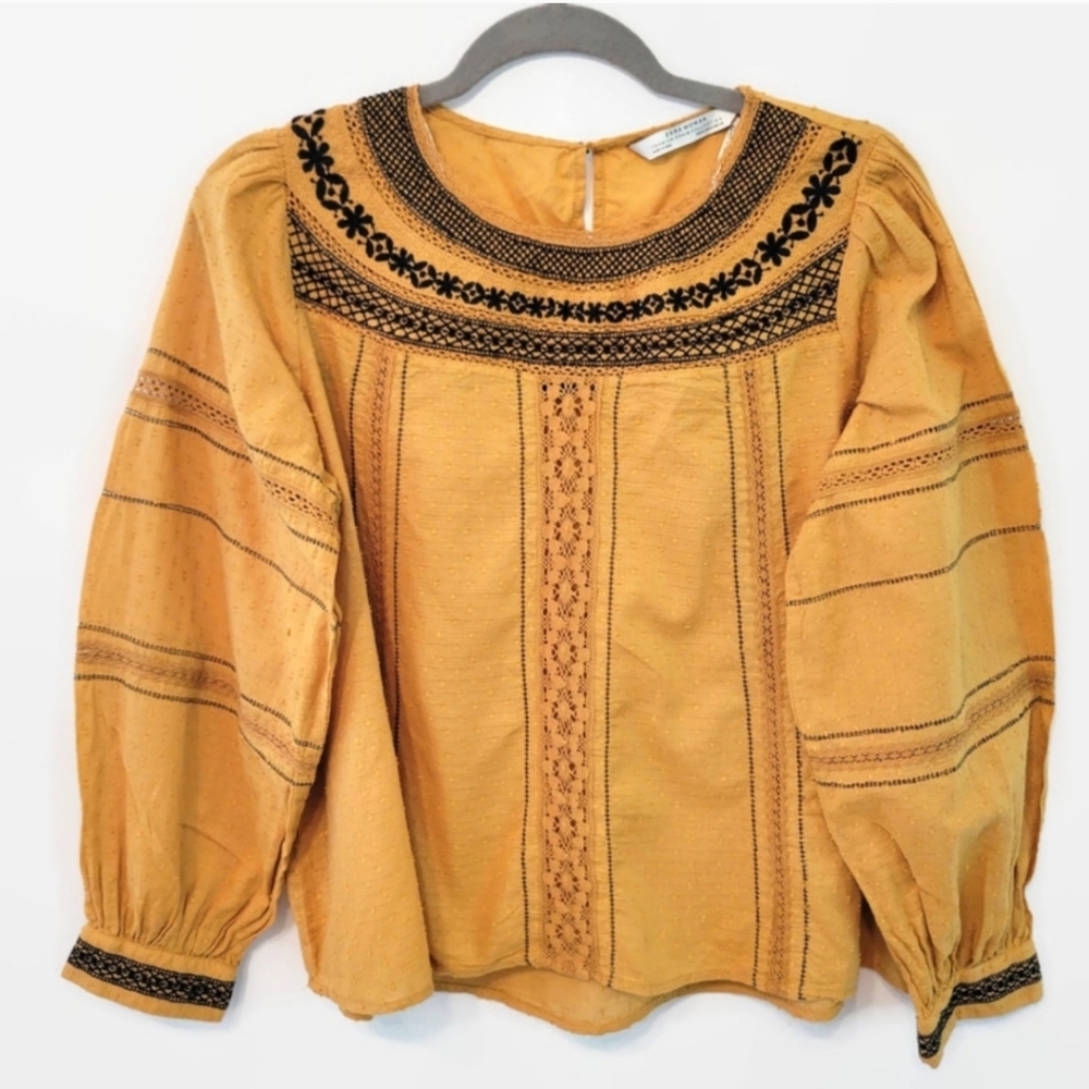 Zara long sleeve blouse